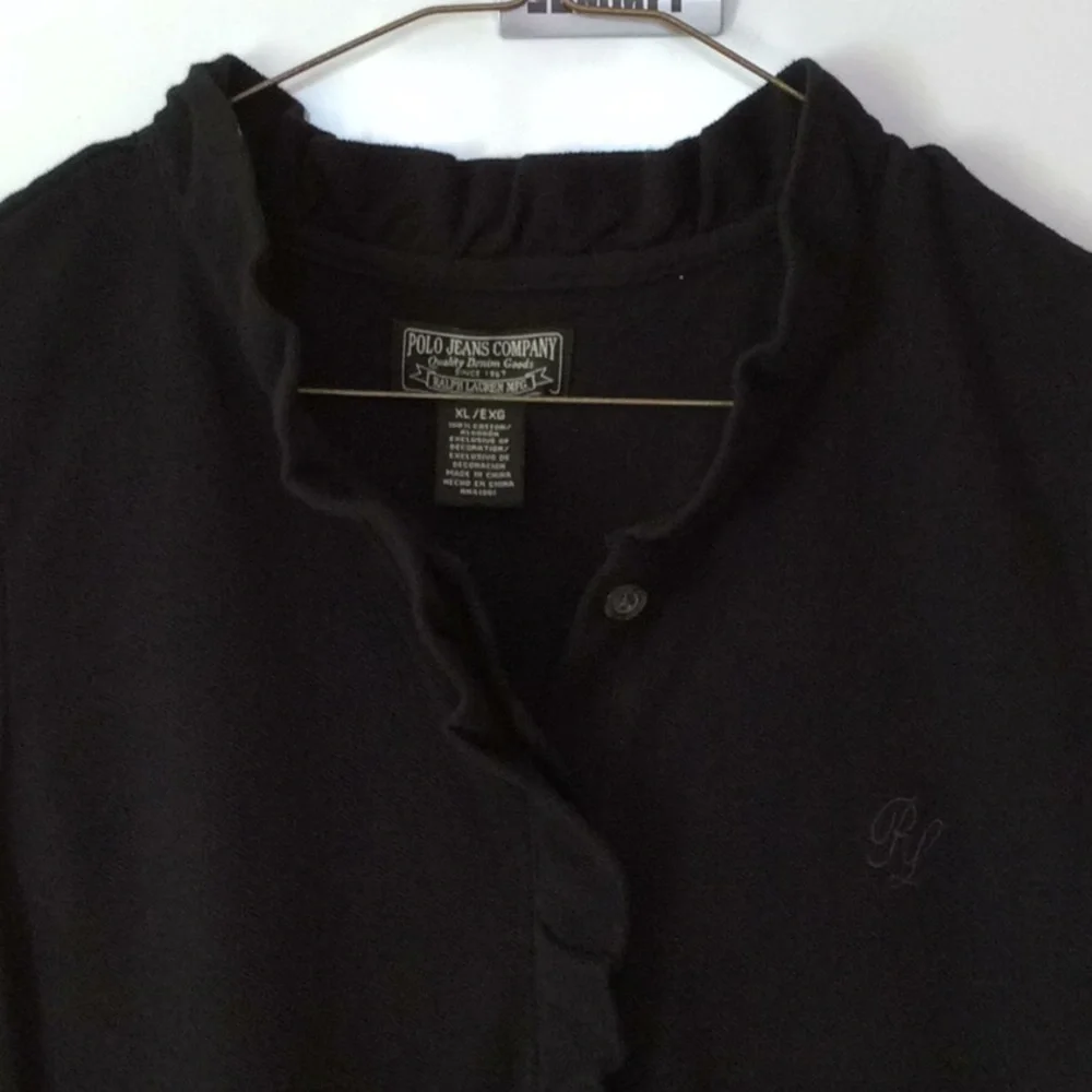 Vintage Ralph Lauren Black Cotton Sleeveless Dress - Picture 2 of 8